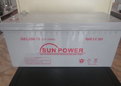 Bateria de GEL 200A sunpower - sunpowermz